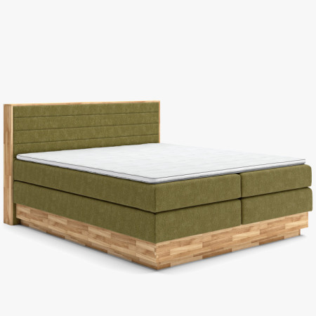 Posteľ boxspring s úložným priestorom, Moneta 160 zelená