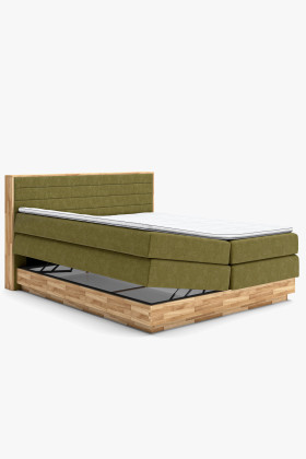Posteľ boxspring s úložným priestorom, Moneta 180 zelená 2