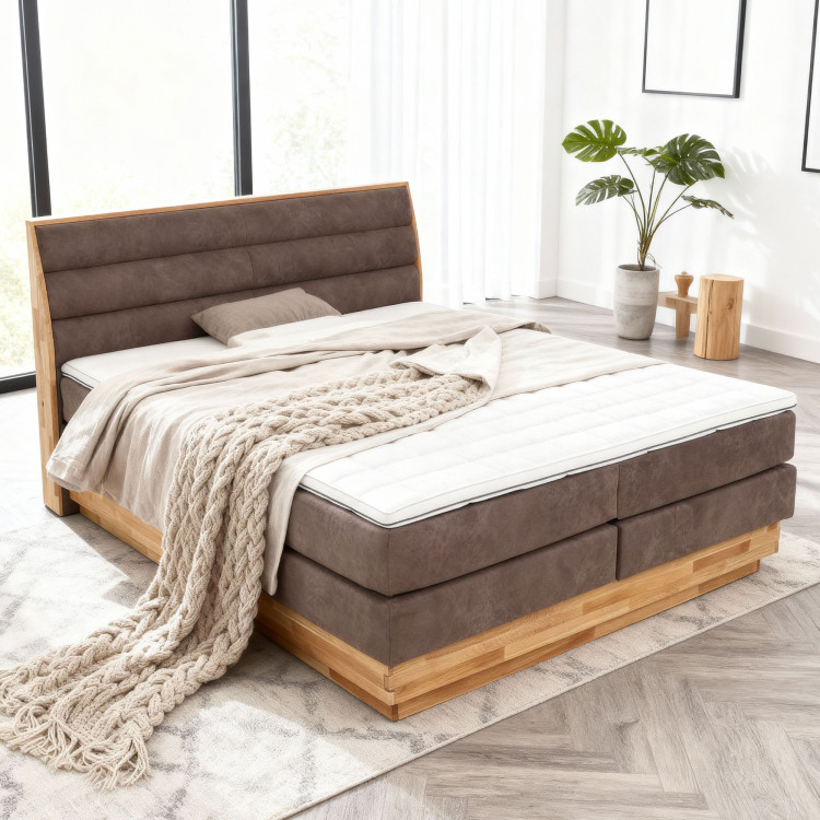 Posteľ boxspring s úložným priestorom, Marisa 180 hnedá