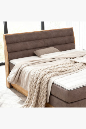 Posteľ boxspring s úložným priestorom, Marisa 180 hnedá 2