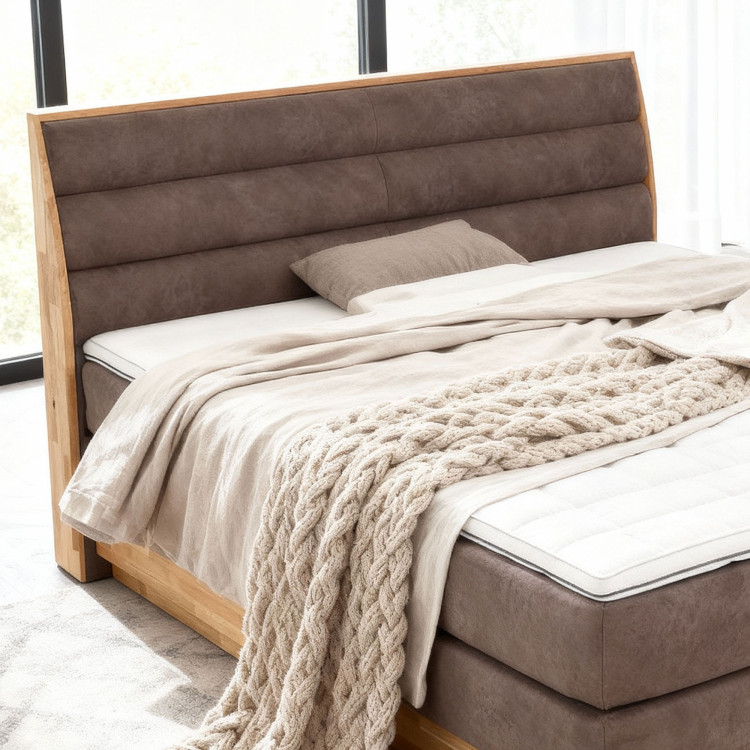 Posteľ boxspring s úložným priestorom, Marisa 180 hnedá