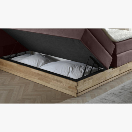 Posteľ boxspring s úložným priestorom, Marisa 180 hnedá