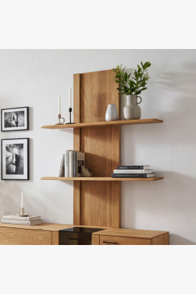 Panel - police na stenu dubové