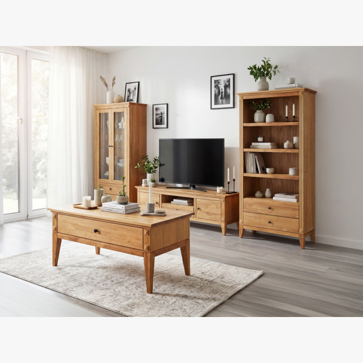 Dubový konferenčný stolík na nožičkách 100 x 60 cm