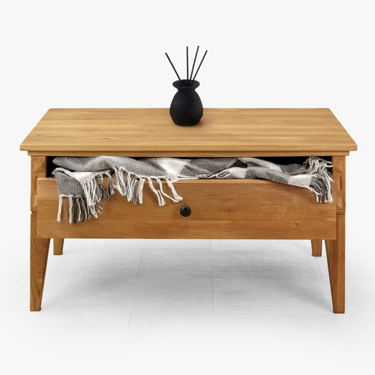 Dubový konferenčný stolík na nožičkách 100 x 60 cm