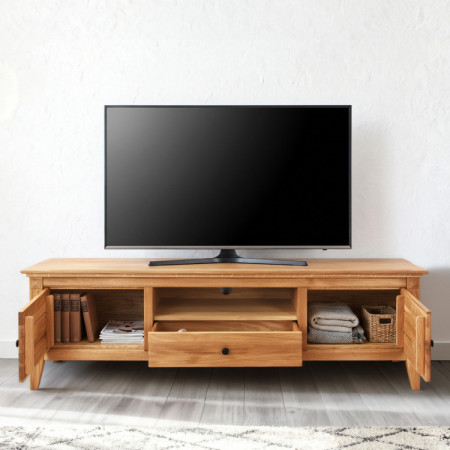 Dubová TV komoda v rustikálnom severskom štýle 160 cm