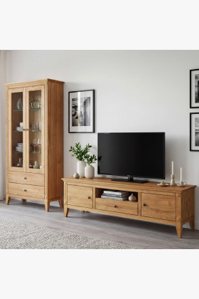 Súprava nábytku do obývacej izby TV komoda a vitrína