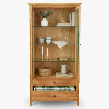 Súprava nábytku do obývacej izby v rustikálnom severskom štýle z duba