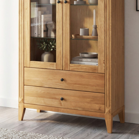 Súprava nábytku do obývacej izby v rustikálnom severskom štýle z duba