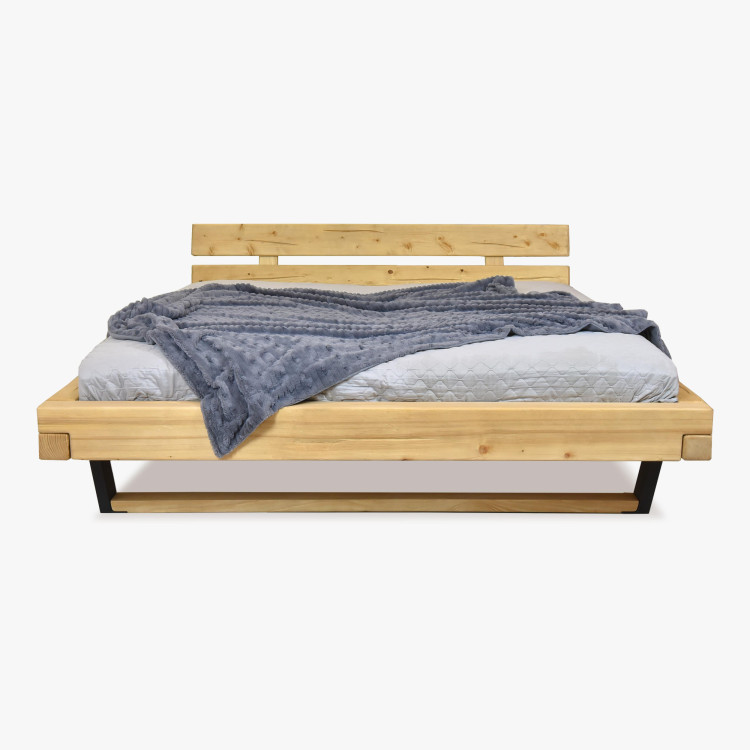 Posteľ z masívu na nohách, Laura smrek 160 x 200 cm