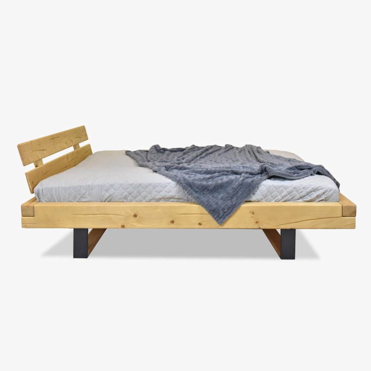 Posteľ z masívu na nohách, Laura smrek 160 x 200 cm