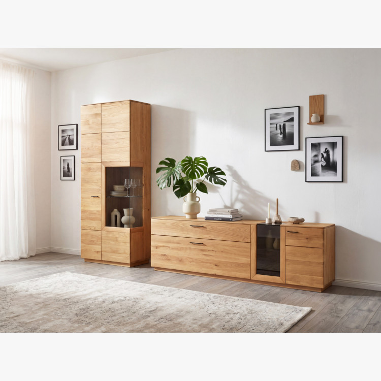 Dubová televízna komoda 191 cm široká