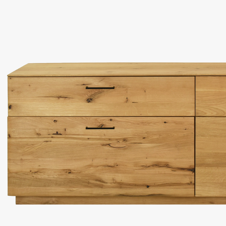 Dubová televízna komoda 191 cm široká