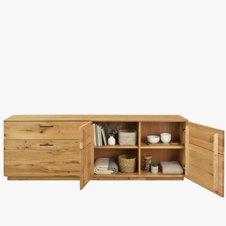 Dubová televízna komoda 191 cm široká