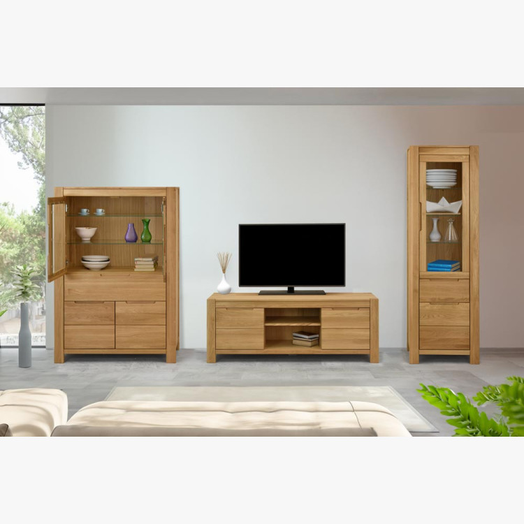 Dubová TV komoda 160 cm široká