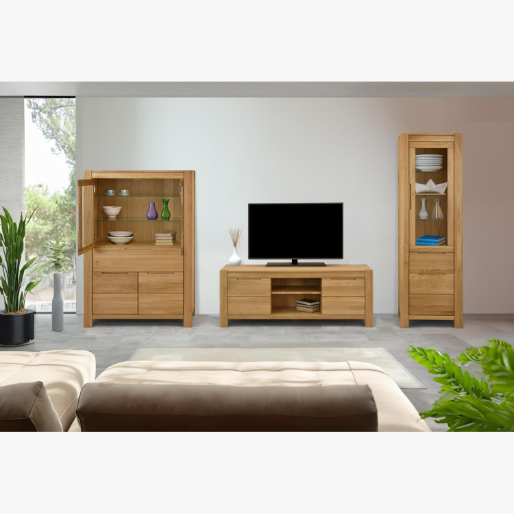 Dubová TV komoda 160 cm široká