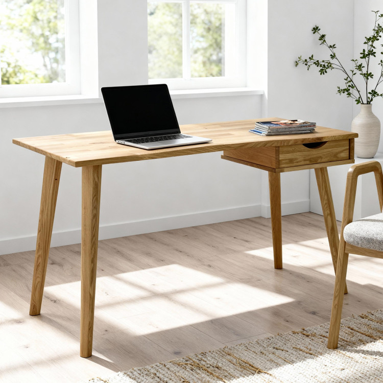 Dubový pracovný stôl, model Juraj