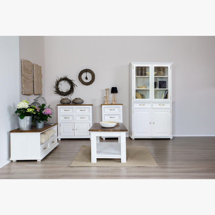 Dvojdverová vitrína Provence - drevená