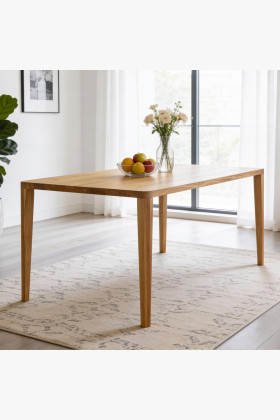 Jídelný stôl zaoblený dub 200 x 95 cm