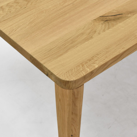 Jídelní stôl zaoblený dub 200 x 95 cm