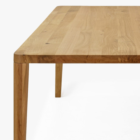 Jídelní stôl zaoblený dub 200 x 95 cm