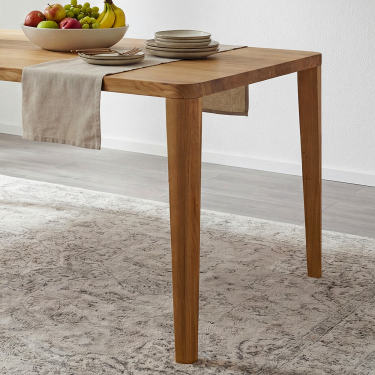 Jídelní stôl zaoblený dub 200 x 95 cm