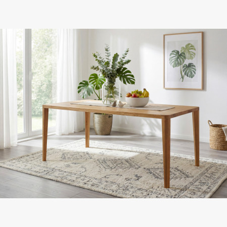 Jídelní stôl zaoblený dub 200 x 95 cm