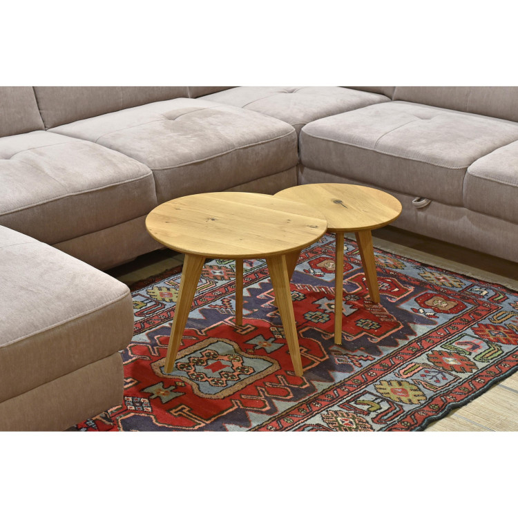 Sada okrúhlych stolov dub masív, Typ 26