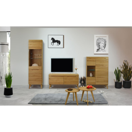 Sada okrúhlych stolov dub masív, Typ 26