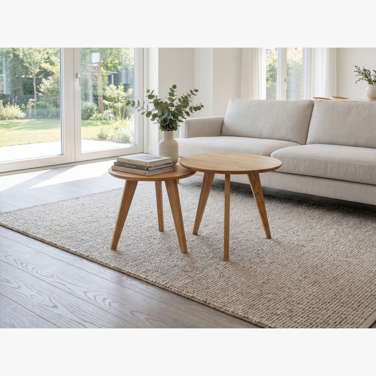 Sada okrúhlych stolov dub masív, Typ 26