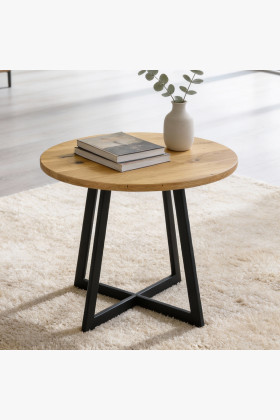 Stolík do obývacej izby okrúhly masív, Typ 8