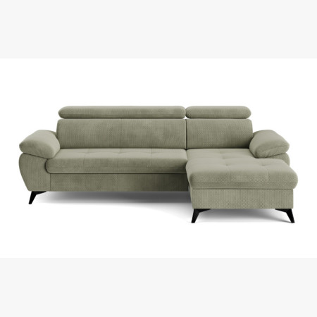 Rohová sedačka s funkciou spania, Roh vpravo - výber látky