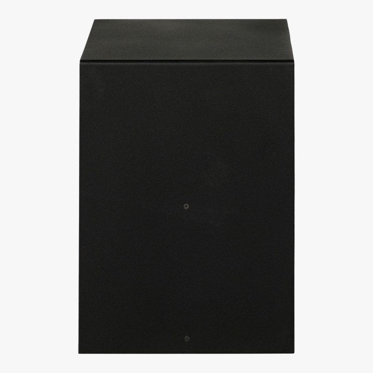 Odkladací stolík kovový s dubovou doskou 30 x 33 cm