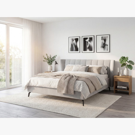 Moderná čalúnená posteľ s úložným priestorom, 180 × 200 cm