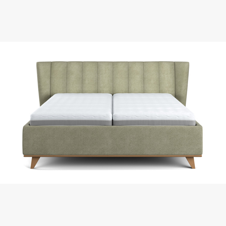 Moderná čalúnená posteľ s úložným priestorom, 180 × 200 cm