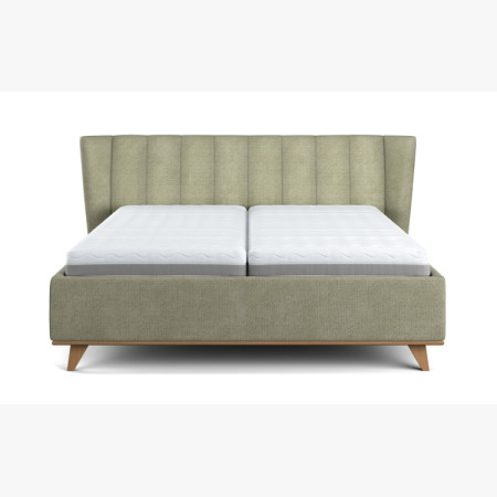 Moderná čalúnená posteľ s úložným priestorom, 180 × 200 cm