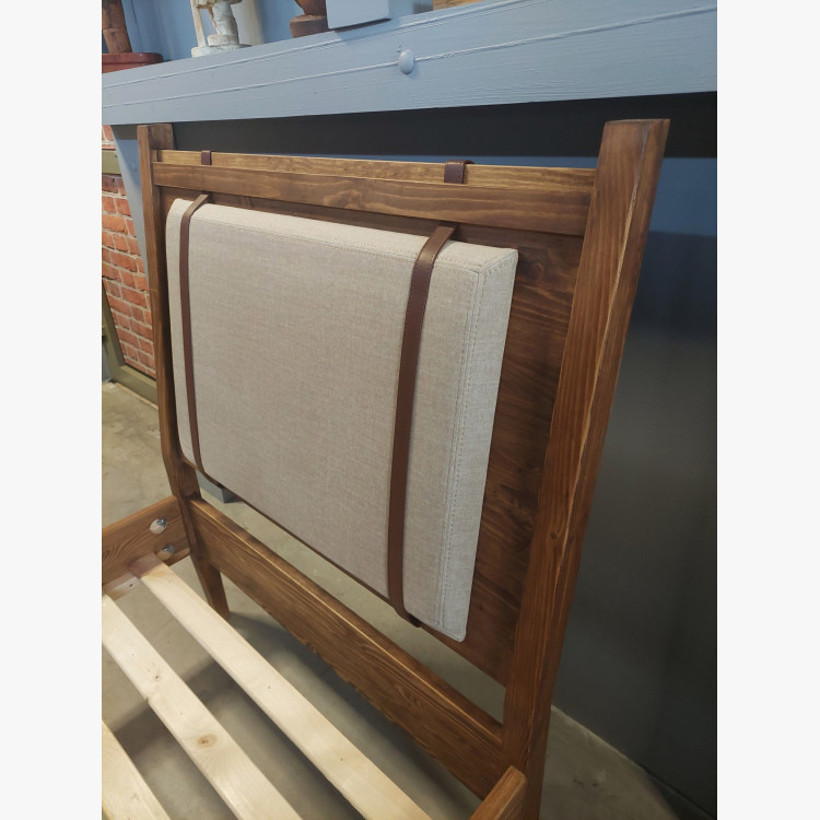 Jednolôžková posteľ 90 × 200 cm – masívna borovica