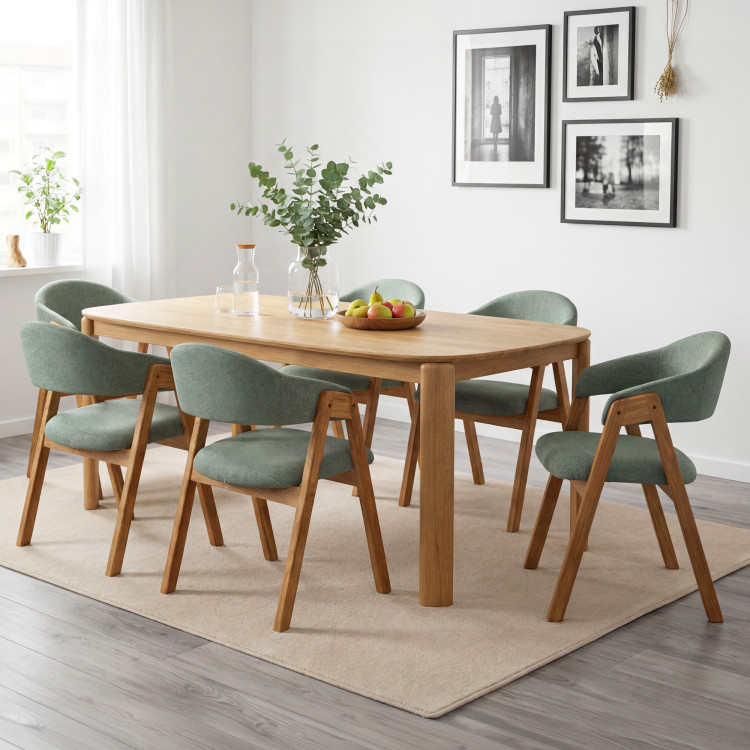 Designový drevený jedálenský stôl 200 x 100 cm