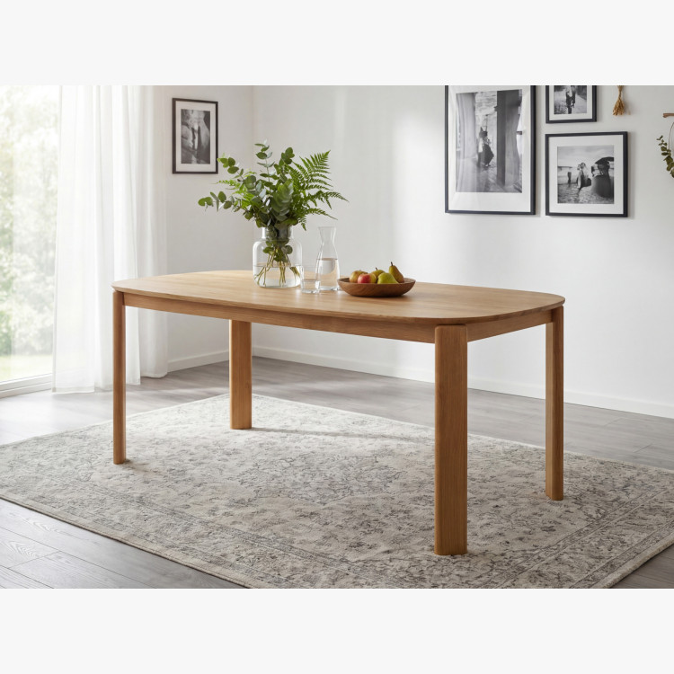 Designový drevený jedálenský stôl 200 x 100 cm