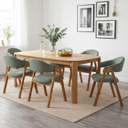 Designový drevený jedálenský stôl 180 x 90 cm