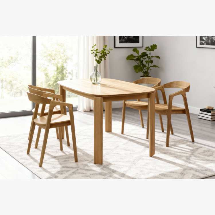 Designový drevený jedálenský stôl 180 x 90 cm