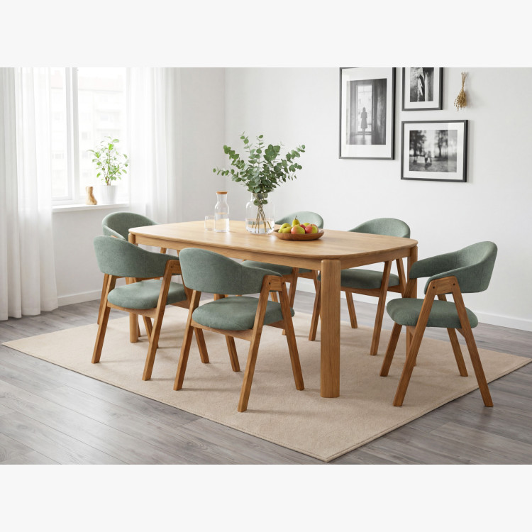 Designový drevený jedálenský stôl 180 x 90 cm