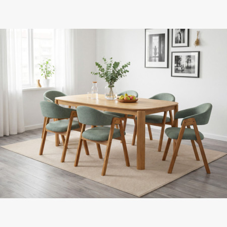 Designový drevený jedálenský stôl 180 x 90 cm