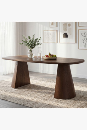 Designový jedálenský stôl 200 cm v farbe orech