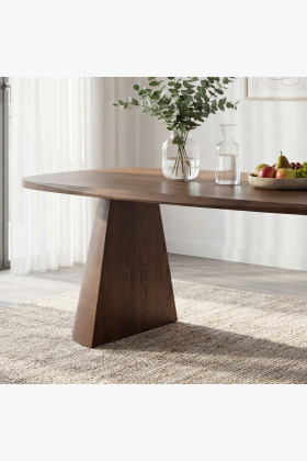 Dizajnový jedálenský stôl 200 cm v farbe orech 2