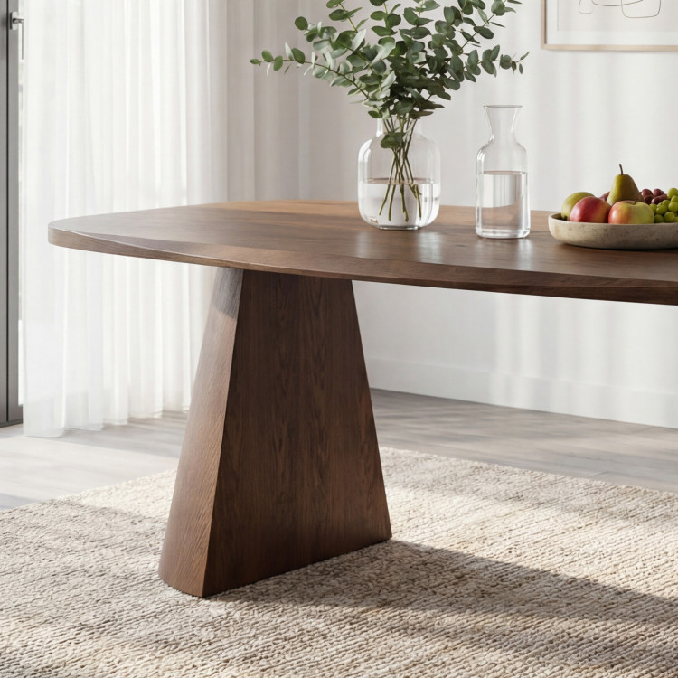 Dizajnový jedálenský stôl 200 cm v farbe orech