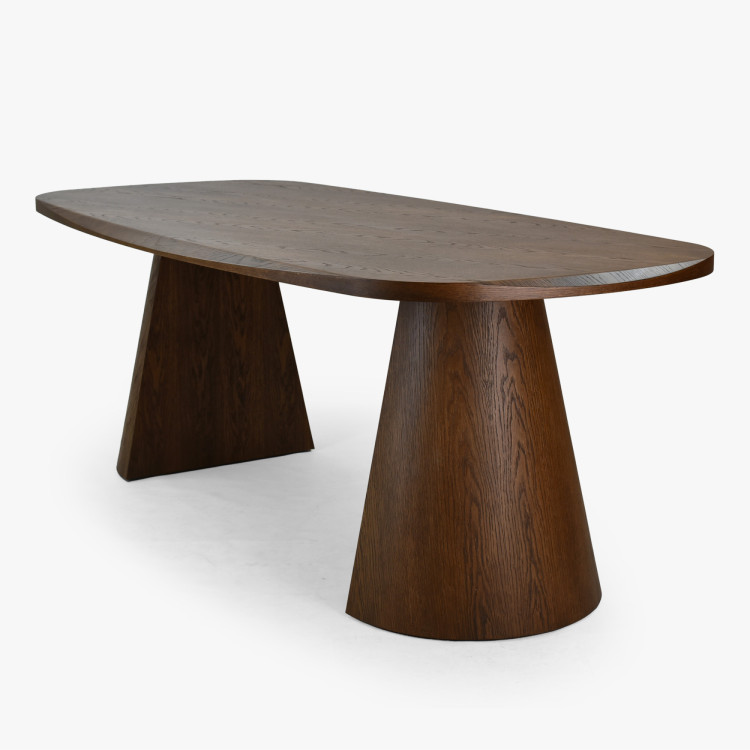 Dizajnový jedálenský stôl 200 cm v farbe orech