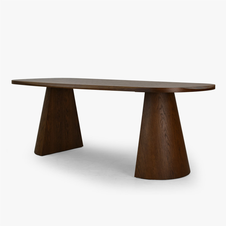 Dizajnový jedálenský stôl 200 cm v farbe orech