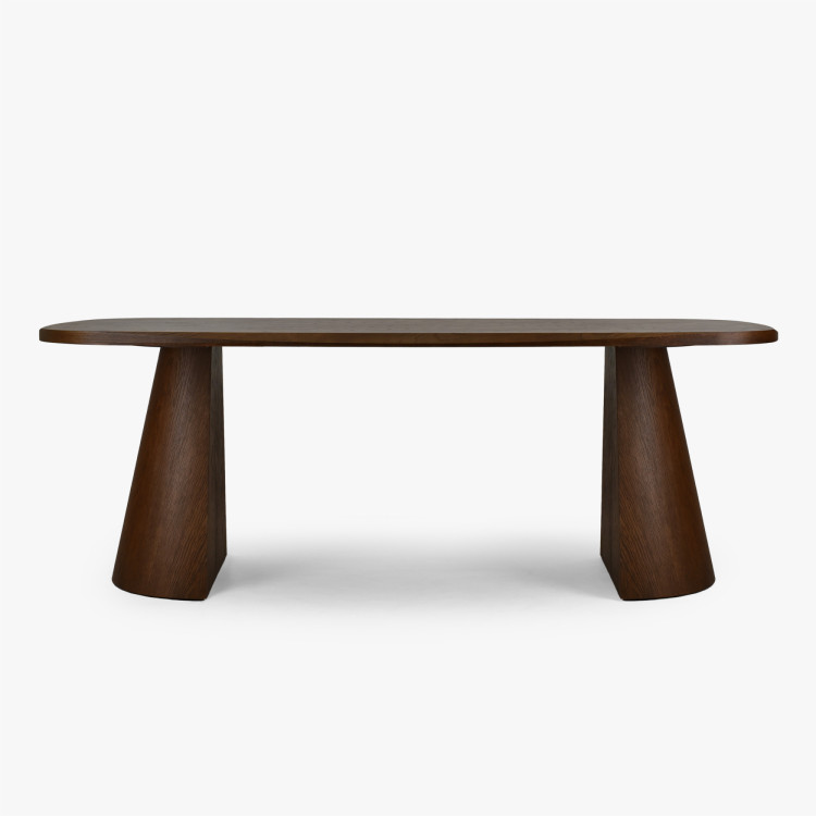 Dizajnový jedálenský stôl 200 cm v farbe orech