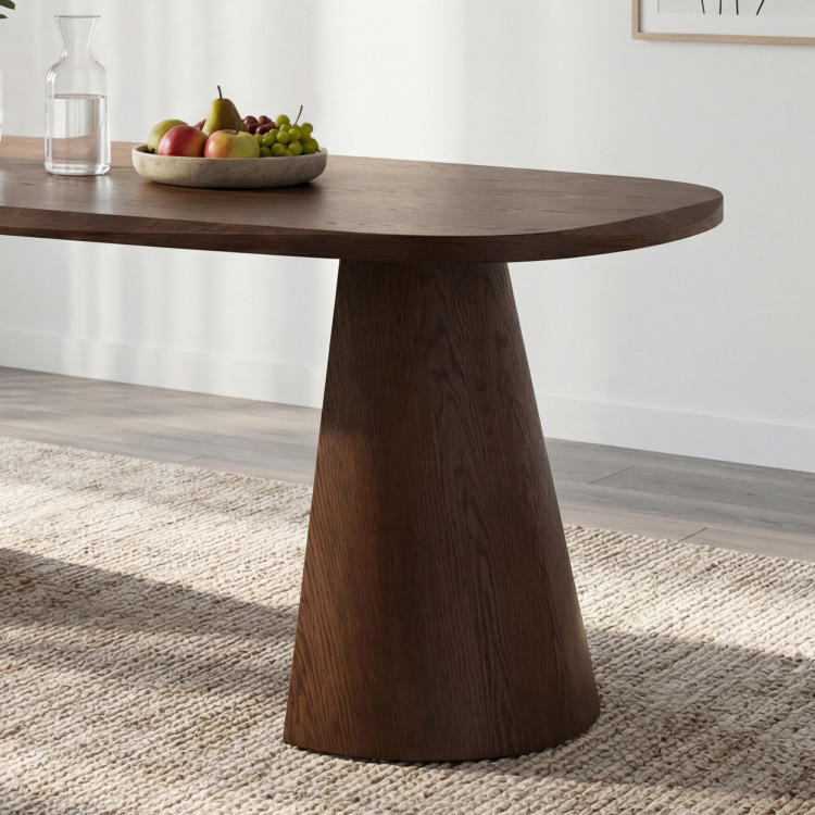 Dizajnový jedálenský stôl 200 cm v farbe orech